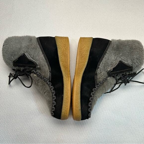 Vintage Snowland Boots Sherpa Boho Platform Scandinavian 7 - Picture 3 of 12